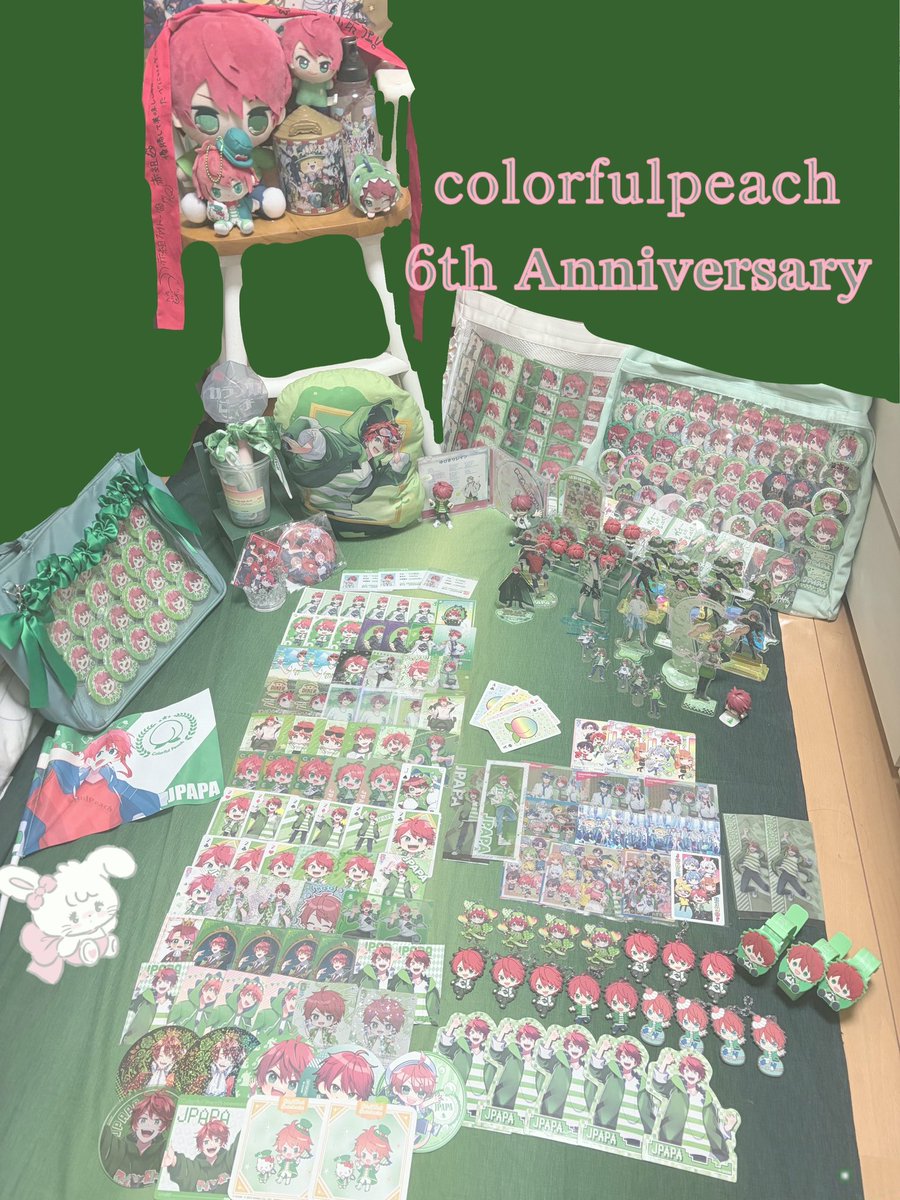 jploveluuuua's tweet photo. ·. ┈┈┈┈┈┈┈┈┈┈┈┈┈ .·
              𝗖𝗼𝗹𝗼𝗿𝗳𝘂𝗹𝗣𝗲𝗮𝗰𝗵
            6th   Anniversary  𝜗𝜚
┈┈┈┈┈┈┈┈┈┈┈┈┈┈

お気に入りのグッズ並べました︎🙏🏻

Altにお手紙あるので時間がある時にぜひ！

 #からぴち6周年 https://t.co/Nw1ETNOGpG