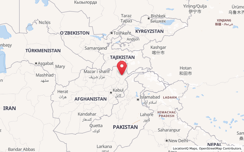 quakency's tweet photo. 🇦🇫 M6.1 earthquake in 43 km S of Jurm, Afghanistan
🕒 2026-06-27 13:34:52 UTC
#زلزله https://t.co/S9D7jIDcyf