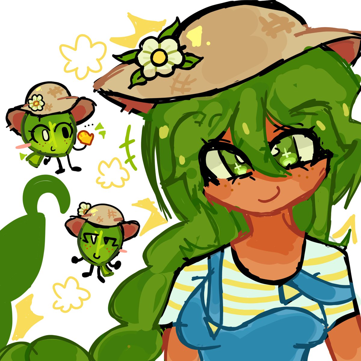 zhrzhr82548's tweet photo. I'm afraid to post it so i did it,
The outfit id by carrow bcz idk what outfit i choose to leafy🥲
I might make more of these as human bcz i love it 🥹
#bfdia #bfdi #osc #leafy #art #bfditwt #tpot https://t.co/QTxoFWHYb7