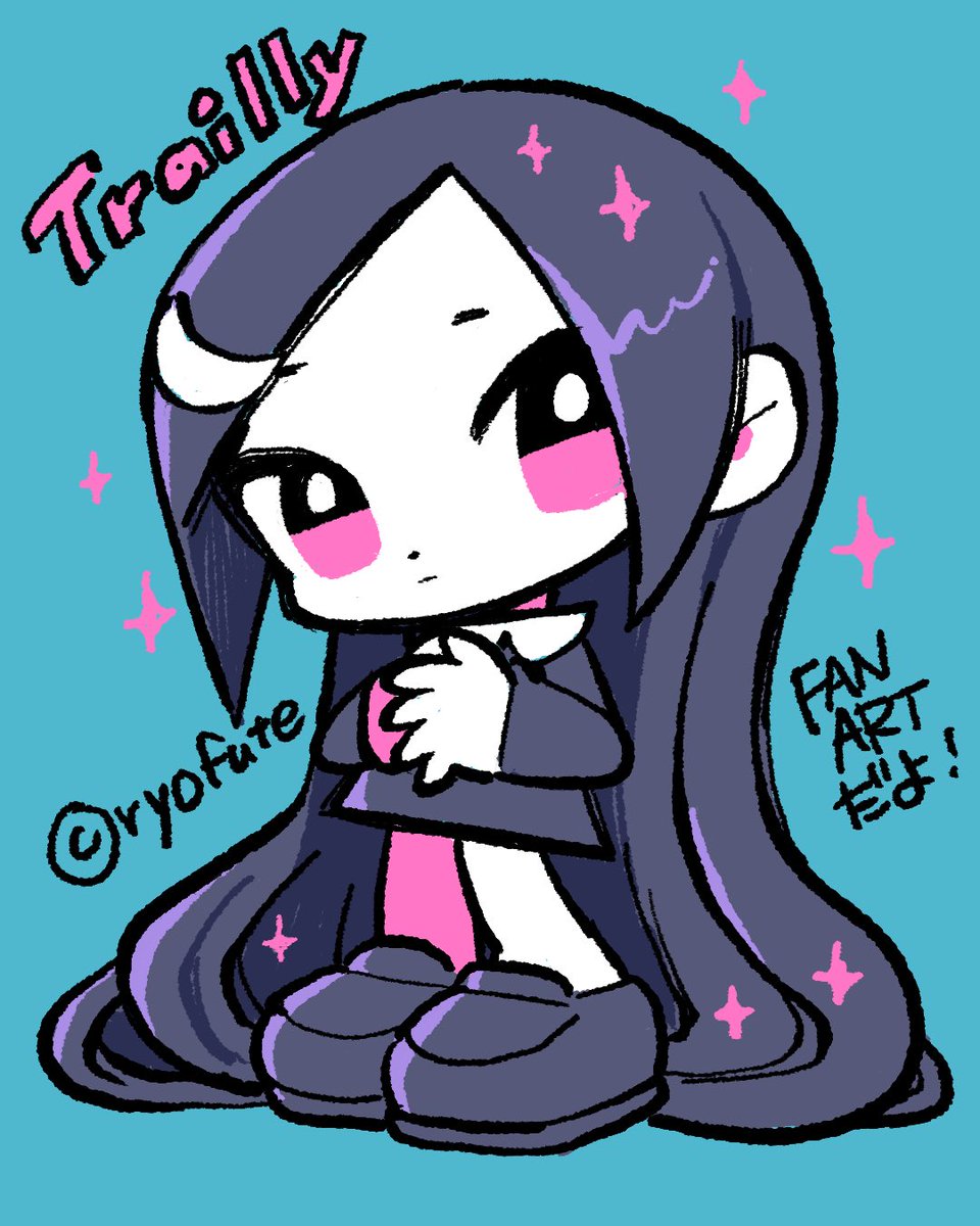 タカハシユリ　チヨコ　パステルロリータ 谷口さんもチヨコ描いてくれたので おかえしでトレイリー描きました！