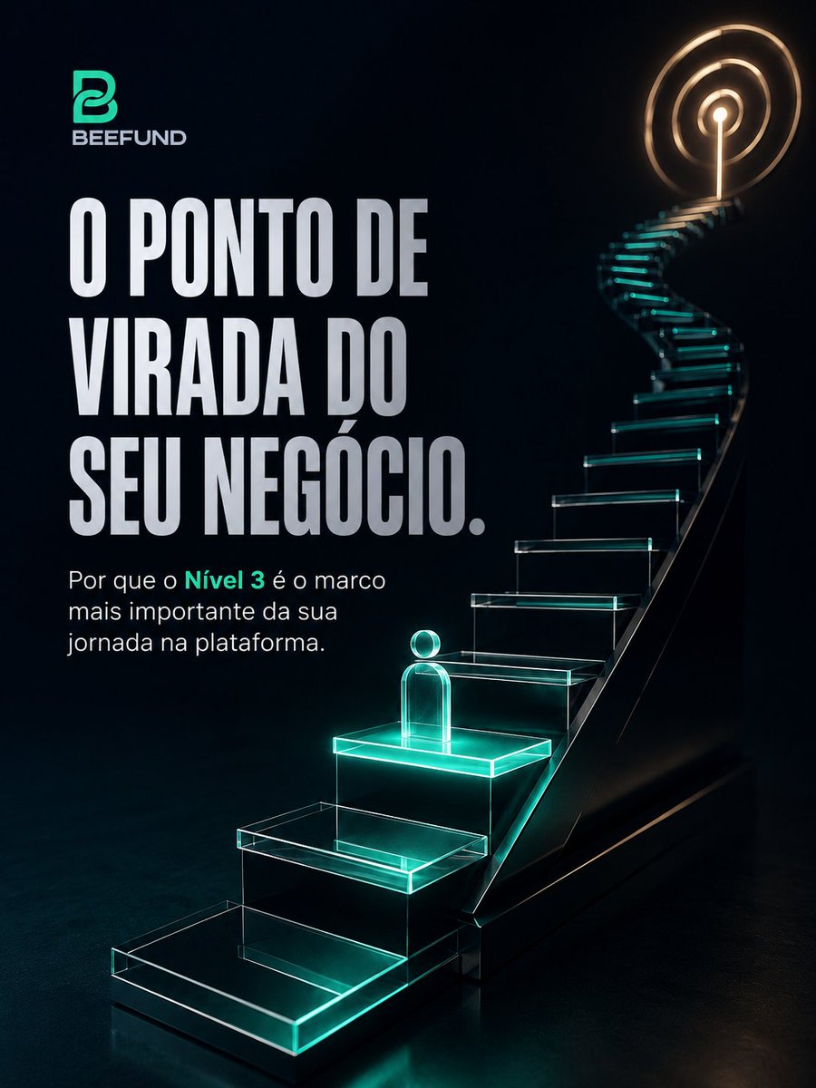 BEEFUN2026's tweet photo. O Nível 3 marca a virada do seu negócio.

Na BeeFund, é aqui que a sua jornada ganha mais estrutura, força e direção para crescer.

#BeeFund #Nivel3 #Negocio #Crescimento https://t.co/RWStg0UjpO