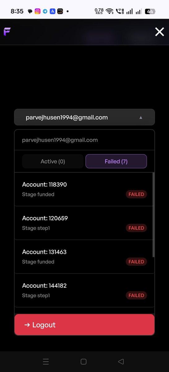 Fakirparve's tweet photo. @thefundedroom 
@thetraderoom_ 
@Bhuneshwar763 
Mere 7 account fail ho gaye hai.. pr mai haar nahi manunga..
Ek din jarur payout lunga.. https://t.co/Fwt4Q6aT2Q