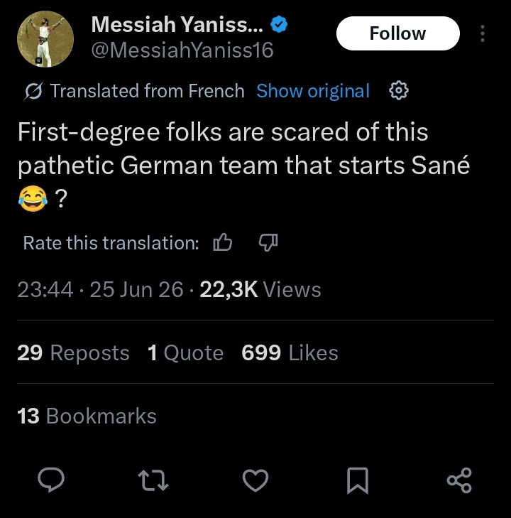 Leoko72's tweet photo. @SapuJapu_ @ToIgaFCB Alles tweets die ich vom französischen twitter übersetz habe, die nehmen uns so gar nicht ernst ACHHHH duuuuu scheiße https://t.co/BJAoIp0WHf