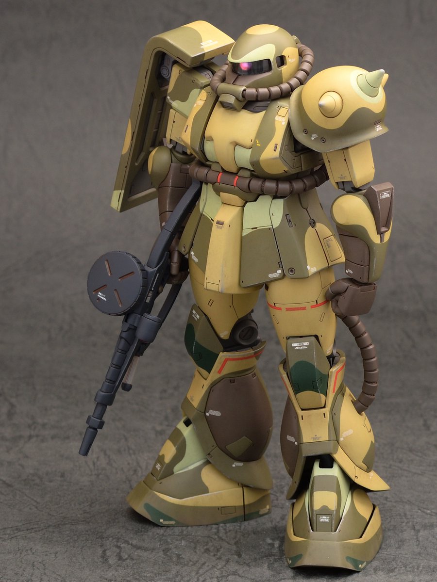 GanpraWeeei's tweet photo. #TLにザクが足りない
MG1/100 ザクII Ver.1.0（湿地迷彩仕様） https://t.co/pZFyEBTHNQ