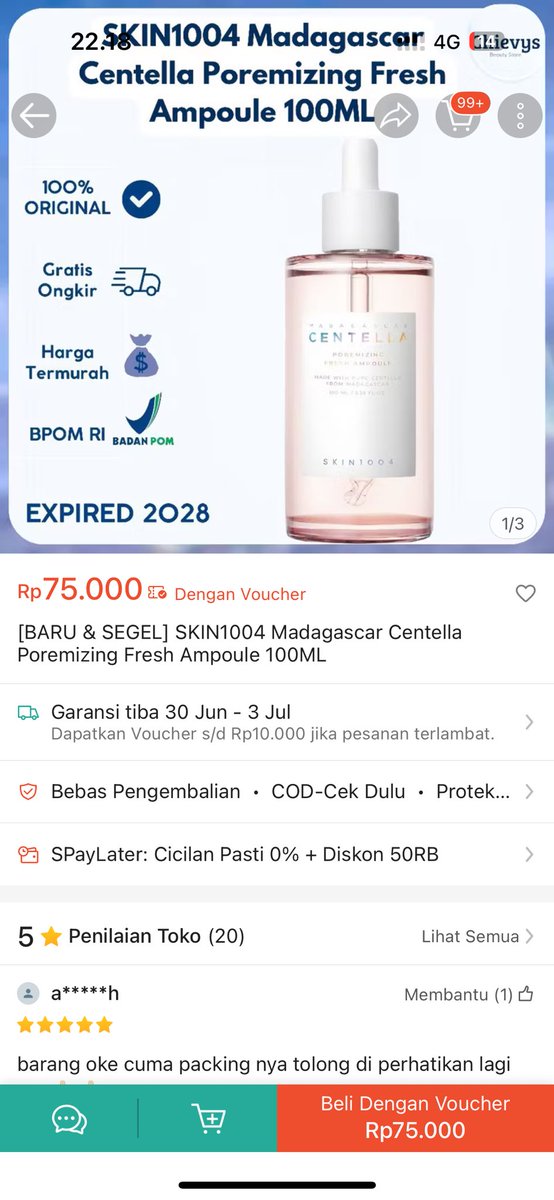 bubblezly's tweet photo. WTS SKIN1004, 
malam ini jadi lebih murah
Sunscreen hyalu 100ML 90K
Ampule Pink 100ML 75K
Ampoule Putih 100ML 82K

- dijamin ori karena beli dari official store
link co ada di reply yaa
https://t.co/2kyJwtHWbP https://t.co/6Nqksd0eua