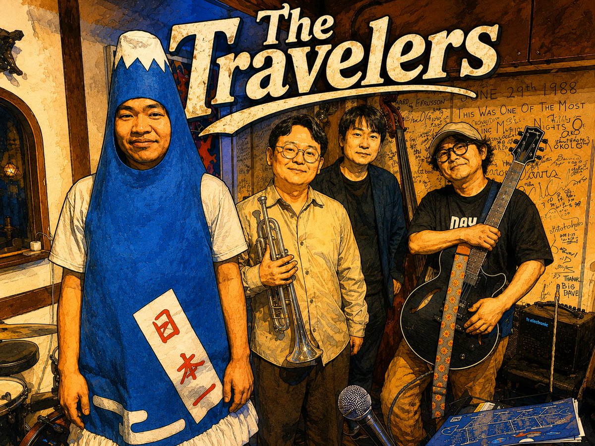 DrummerYukiya's tweet photo. 🎷 LIVE INFORMATION 🎷

7月31日（金）19:00 START

the Travelers がAvenueに登場！

スタンダードジャズからグルーヴ感あふれるアレンジまで、
4人ならではのサウンドでお届けします。

🥁 Drums：井上優希弥
🎸 Guitar：松川拓哉
🎺 Trumpet：ノムラコウスケ
🎸 Bass：藤岡哲朗

📍Avenue
🕖 OPEN / START 19:00
💰 Charge：¥1,100
📡 配信あり

仕事終わりの金曜日は、音楽と一緒に最高の夜を。
ぜひ会場でお待ちしています！

#theTravelers #Jazz #Live #岡山ジャズ #ジャズライブ #Avenue #ドラム #ギター #トランペット #ベース #生演奏 #ライブ告知