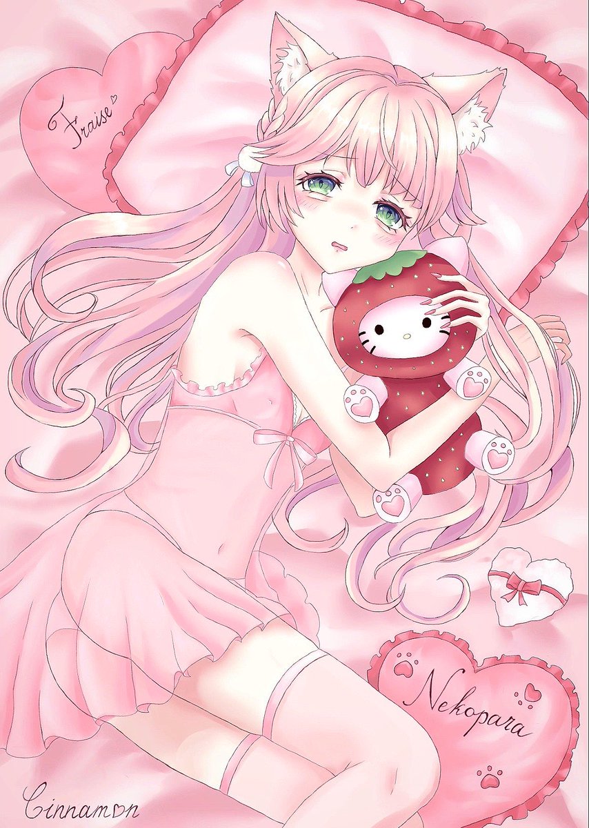 mrquly's tweet photo. 🐾🍓 #Nekopara #Fraise #illustration #animeart https://t.co/9GHQpxCQjm