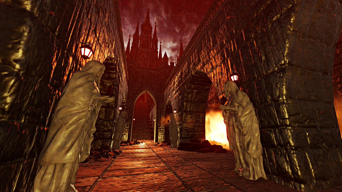 Jessi55xc's tweet photo. World: 聖都アヴェルナ-Averna-
Author: ノイズ-NOiZE @NOiZE_VR 

A dark gothic hall with fiery shadows and grand throne pulling you into mysterious power. ⛪️✨

#VRChatPhotography #VRChat https://t.co/AcU8hDc0TL