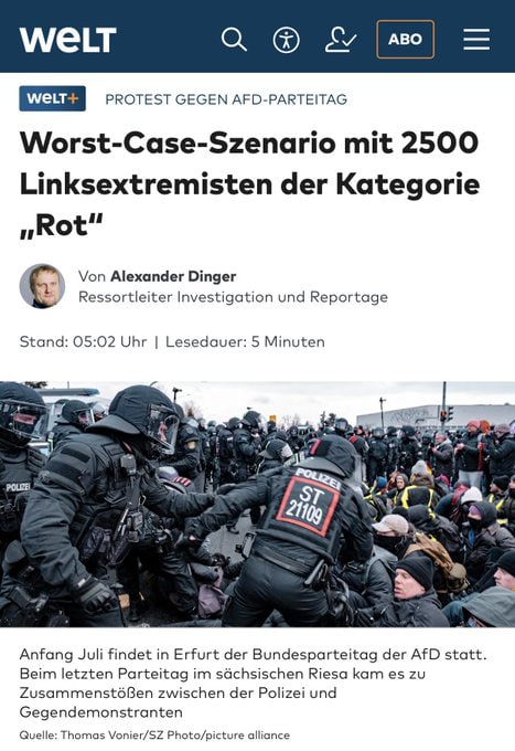 DeutscherSchfe3's tweet photo. Lieber Herr Jesus Christus,

ich bitte Dich: Lass das Worst-Case-Szenario auf dem AfD-Parteitag in Erfurt nicht eintreten. Amen 🙏

Und bitte beschütze alle AfDler, Polizisten, Besucher, Einwohner und ehrlichen Journalisten vor jeglichem Unheil. Amen 🙏 https://t.co/vFyeL8BMbX