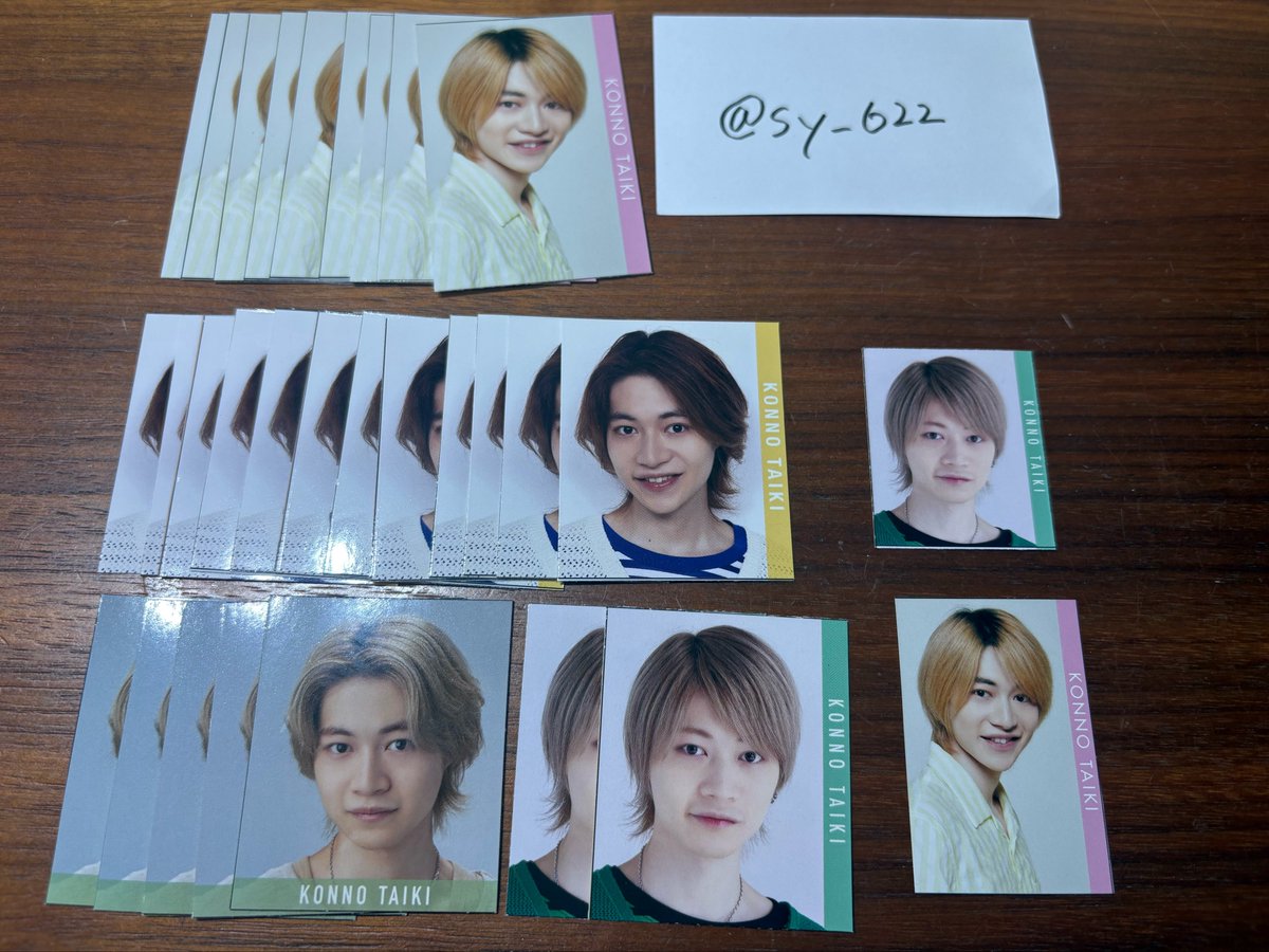 sy_622's tweet photo. @dy_peennn 検索より失礼します。
画像のものを所持しております
10円/枚＋送料にて買取して頂くことは可能でしょうか？
30枚以上の買取の場合はこちらが送料負担いたします。
ご検討よろしくお願いいたします。 https://t.co/6ETdDtMovg