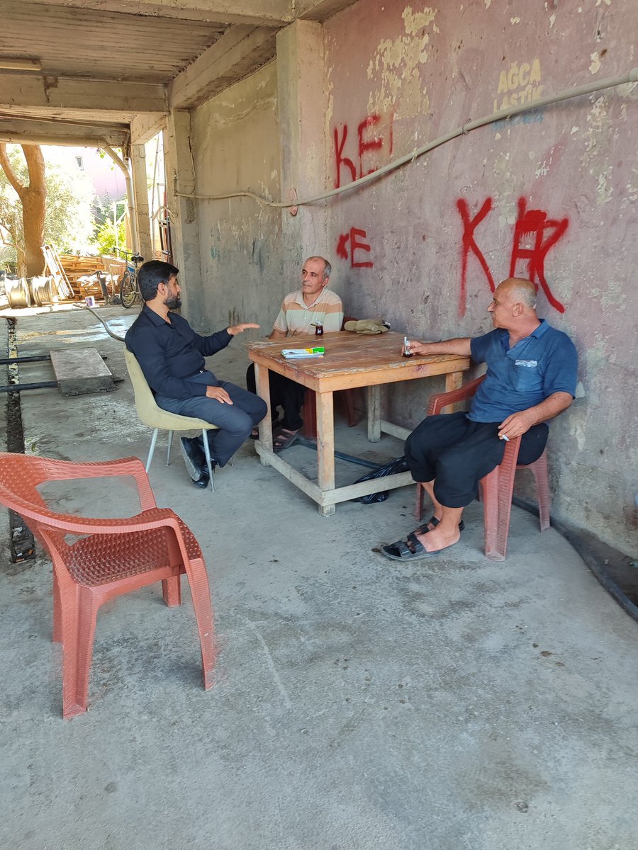 temurmuratt's tweet photo. 📍Kozan | köy Ziyareti. 
Çokurköprü Mahalemizde ziyaretlerde bulunduk. 

Esnafımızın ve halkımızın taleplerini dinledik. 

 Ekonomimizin can suyu olan çifçilerimize bereketli kazançlar dileriz. 
​#HÜDAPARKOZAN. https://t.co/R502PsKwuV
