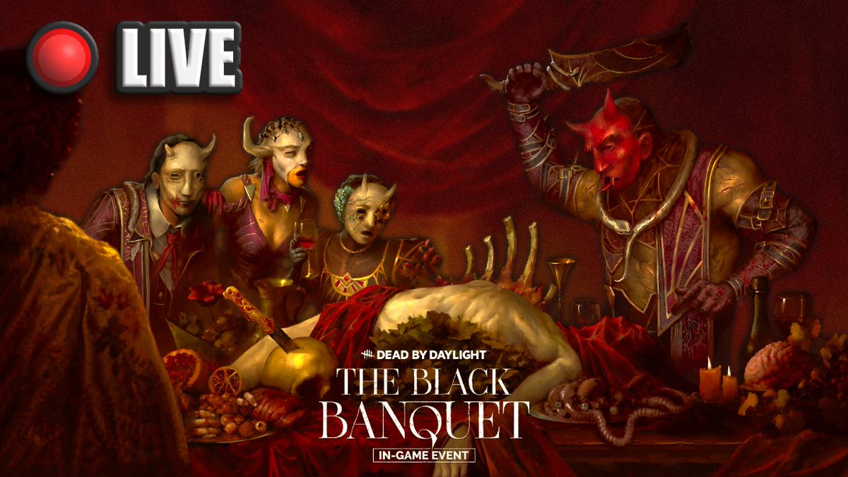 ErVithau's tweet photo. [✅DROPS✅] 🔪💀 farming de gâteaux 👑🎂 Événement : The Black Banquet

📢 Je suis en Live sur Dead by Daylight !

Rejoignez-moi !

🔴 👉 https://t.co/UqJdABarir

🟣 👉 https://t.co/ukDdcwzJHq https://t.co/2rfZk14hni