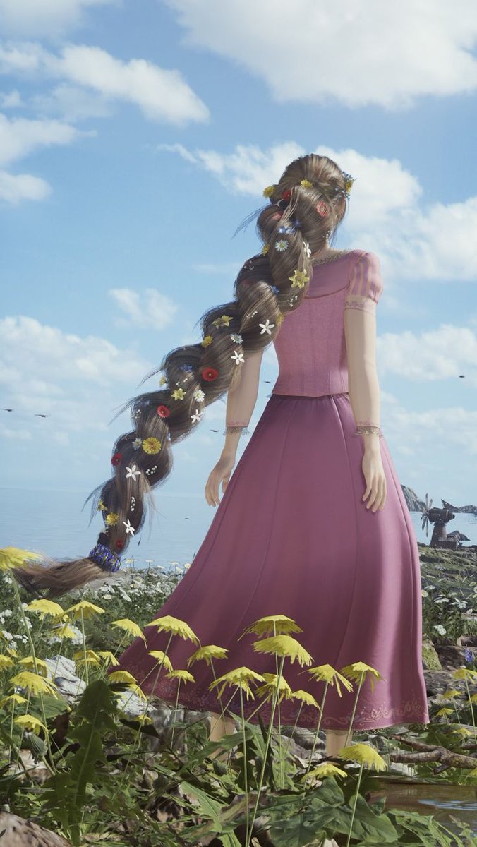 meaiou's tweet photo. Rapunzel🤏🏻 https://t.co/YyW9WXwZxS