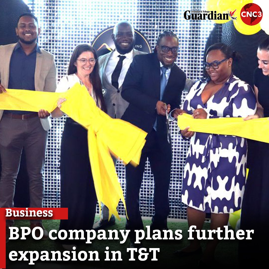 CNC3TV's tweet photo. Business process outsourcing company Bill Gosling Outsourcing (BGO) has deepened its investment in Trinidad and Tobago with the opening of a new purpose-built office in Trincity, bringing 200 jobs to east Trinidad and signalling plans for further expansion.

For more: https://t.co/DYFmwVEXj2