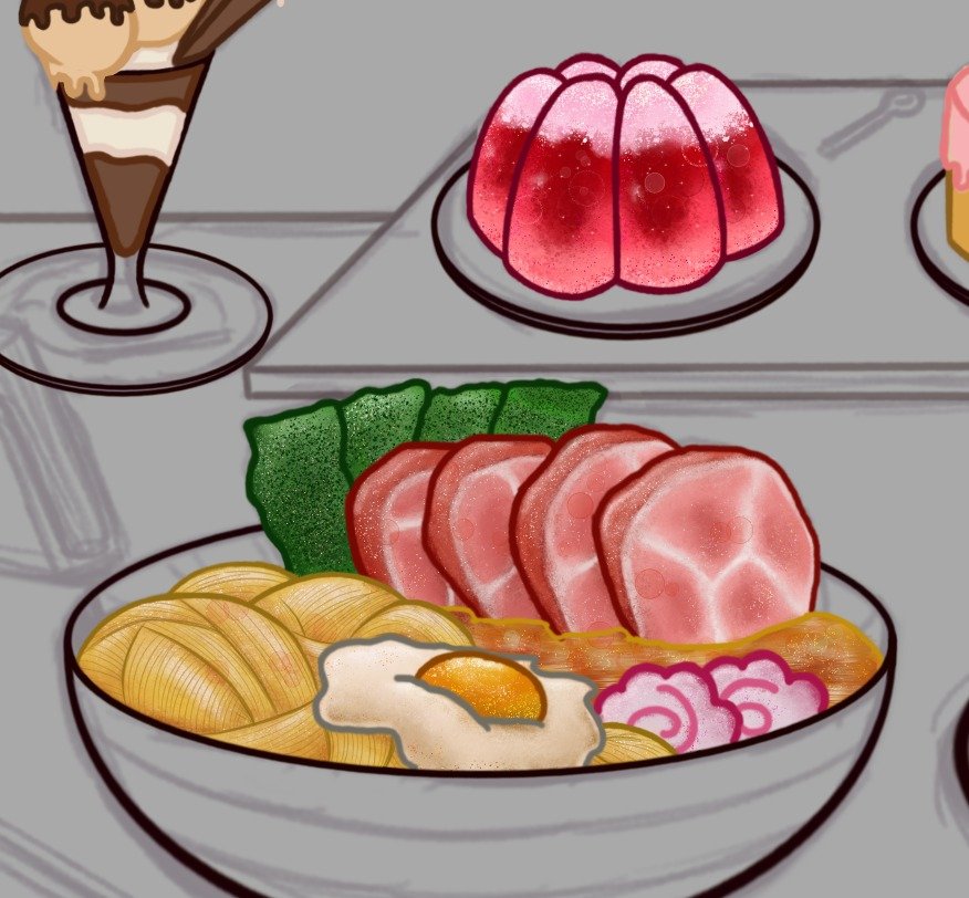 LycanArts_'s tweet photo. Still working on the commission! ✨

I’m taking the chance to learn how to draw food too. It’s not my best work yet, but I’m practicing and having fun with it 🍰

Any tips or advice? 
.
.
.
.
.
.
.
P.S. Ignore the spaghetti... it came out terrible XD 

#furry #furryart https://t.co/dssZig2tgn