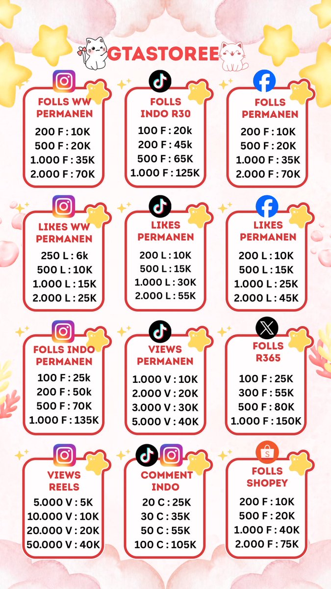 serenveeil's tweet photo. ୨୧ ── BA SEJAK 2018 • 6K+ TESTY
FASTWA : 087719268095 📩
♡ ✿ ♡
WTB ZONAUANG ADA NIH GUYS INSTAGRAM YT FOLLOWERS LIKE VIEW FB LIKES FOLLS FOLLOWER INDONESIA VIEWS NAIKIN TIKTOK IG UPFOLL KOMENTAR INDO SHARE TT REELS REDI JUAL SINI BUZZER COMMENT BELI ── ୨୧ https://t.co/4uwUMXRe0a