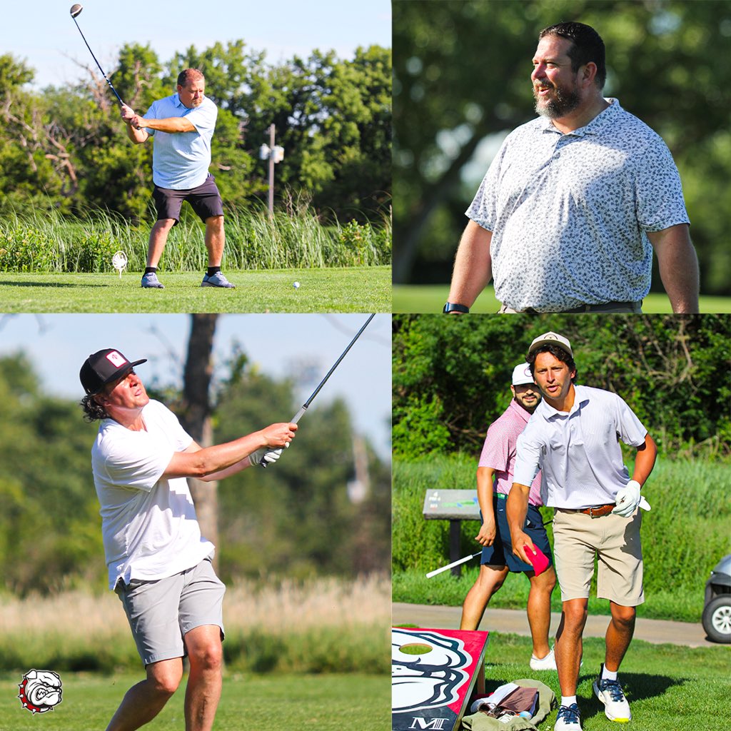 MAC_Bulldogs's tweet photo. A couple of swings and smiles from this morning’s Pat Noyes Golf Experience ⛳️

Still plenty of golf to be played ahead of tonight’s Bulldog Athletic Banquet‼️

#BulldogPride https://t.co/L0UWvUCYsF