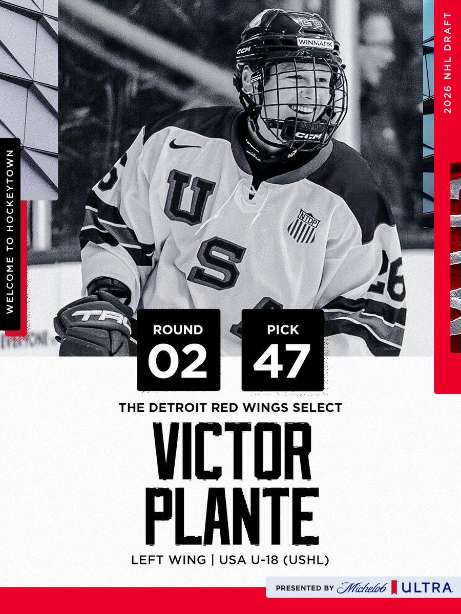 DetroitRedWings's tweet photo. VICTOR PLANTE! https://t.co/KU4teHuNHs