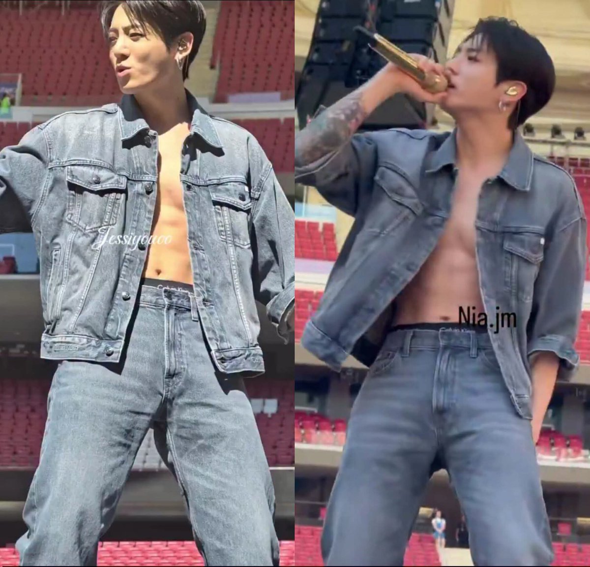 alexaa_thv's tweet photo. WTF JUNGKOOK SIN CAMISA MOSTRANDO EL PECHO EN EL SOUNDCHECK DIOS https://t.co/IXjow936tf
