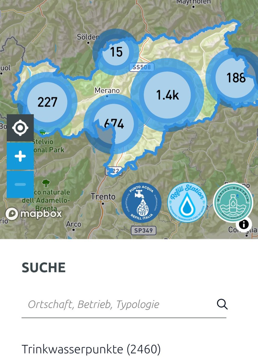 Halvdan56's tweet photo. @FrauKatinka 2460 Trinkwasserpunkte in Südtirol 
https://t.co/eBuZgVtThi https://t.co/2JxZLo9aR0