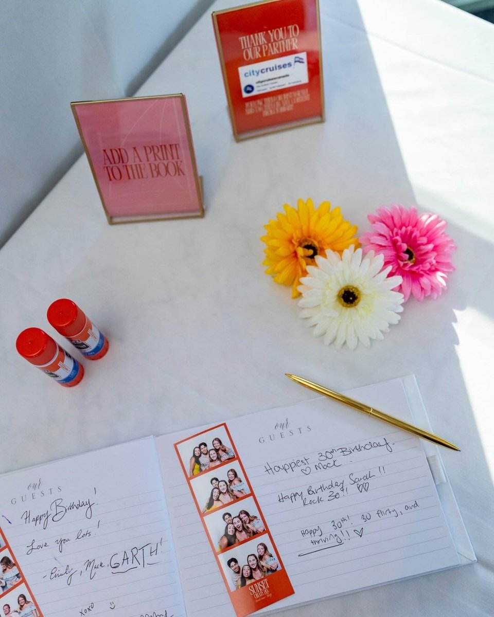photoboothto's tweet photo. POV: Your guests leave with memories they can actually take home. 📸✨

Sarah's "Sun Set on My 20s" yacht party was one for the books. 🌅🚤 https://t.co/9rp6GsriRT