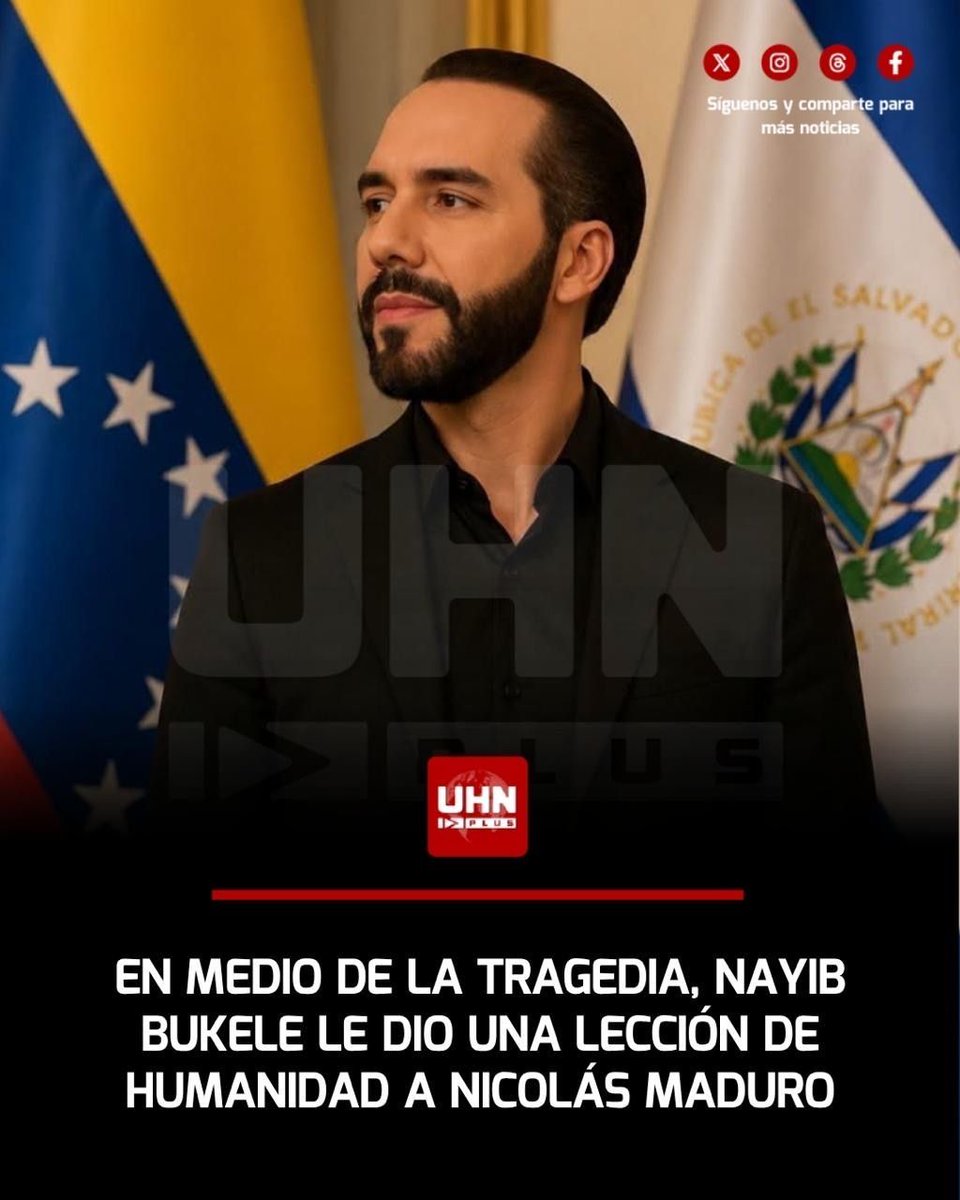 UHN_Plus's tweet photo. 🇸🇻🇻🇪‼️| “En El Salvador hay una dictadura, una violación masiva de los derechos humanos, delitos de lesa humanidad”, fueron las palabras de Nicolás Maduro en su momento, contra Nayib Bukele. Lo cierto es que el primero en ayudar a Venezuela en el momento más trágico de su historia fue Bukele. El Salvador ordenó el envío de 300 efectivos de búsqueda y rescate y 50 toneladas de material de ayuda humanitaria.