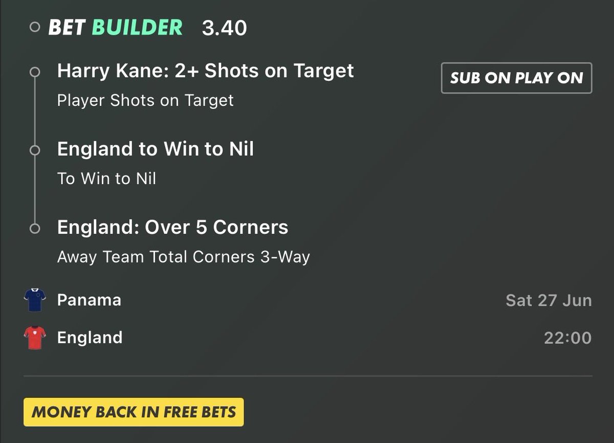 Millsyy2000's tweet photo. 🏴󠁧󠁢󠁥󠁮󠁧󠁿 England v Panama 🇵🇦

🎯 Kane 2+ SOT in 7 of his last 12
🥅 England 10 clean sheets in 14
🚩 England average 7.9 corners a game https://t.co/uefVwFNtKg
