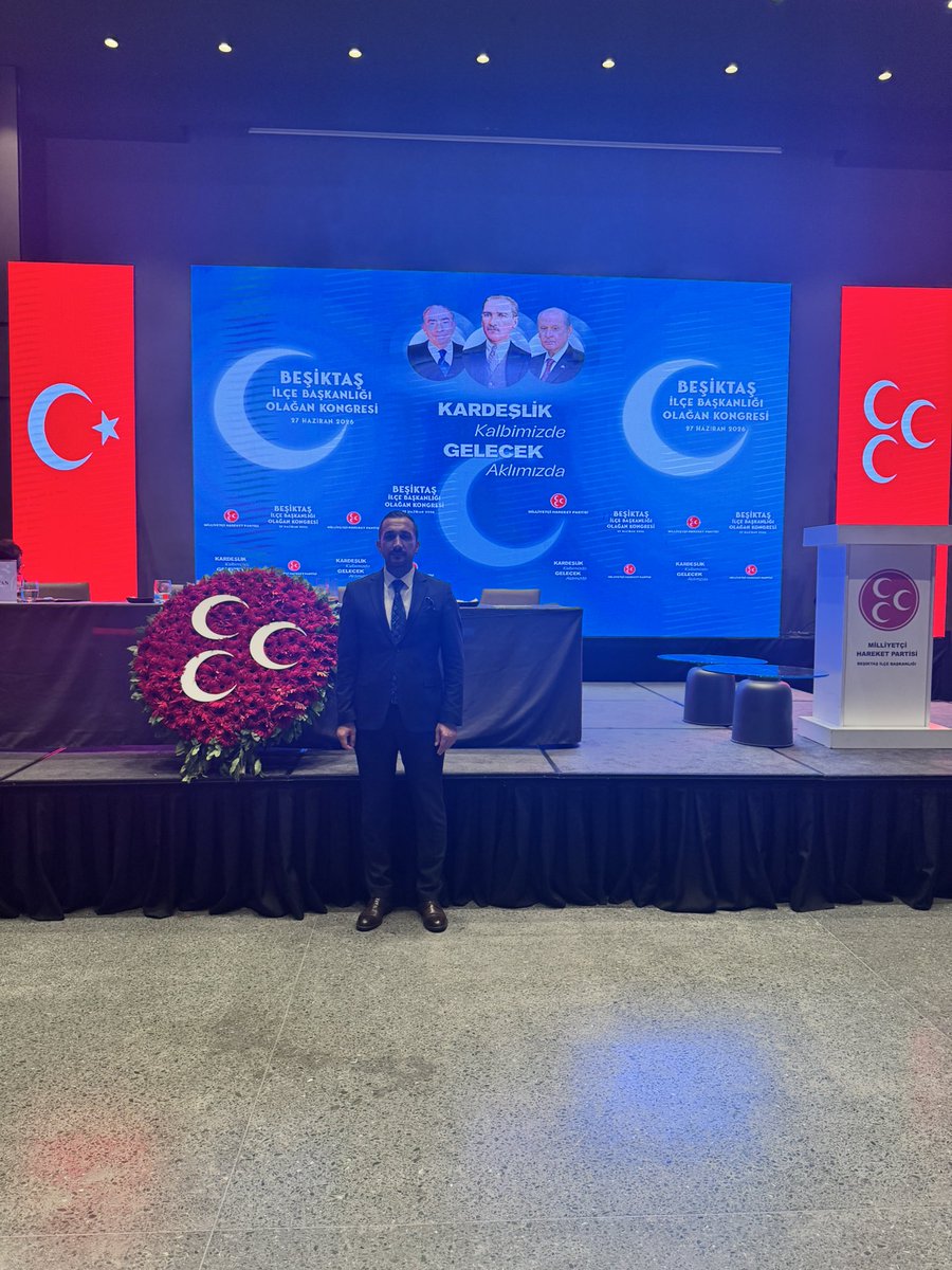muhammedsaygili's tweet photo. Beşiktaş Ülkü Ocakları olarak, Milliyetçi Hareket Partisi Beşiktaş İlçe Olağan Kongresi’ne katılım sağladık.

Kongre sonucunda Beşiktaş İlçe Başkanlığı görevine seçilen Saffet Demirbaş’ı tebrik ediyor, yeni görevinde üstün başarılar diliyoruz. Cenab-ı Allah hayırlı hizmetler yapmayı nasip etsin, mahcup etmesin.

Yaşasın Milliyetçi-Ülkücü Hareket! 🇹🇷