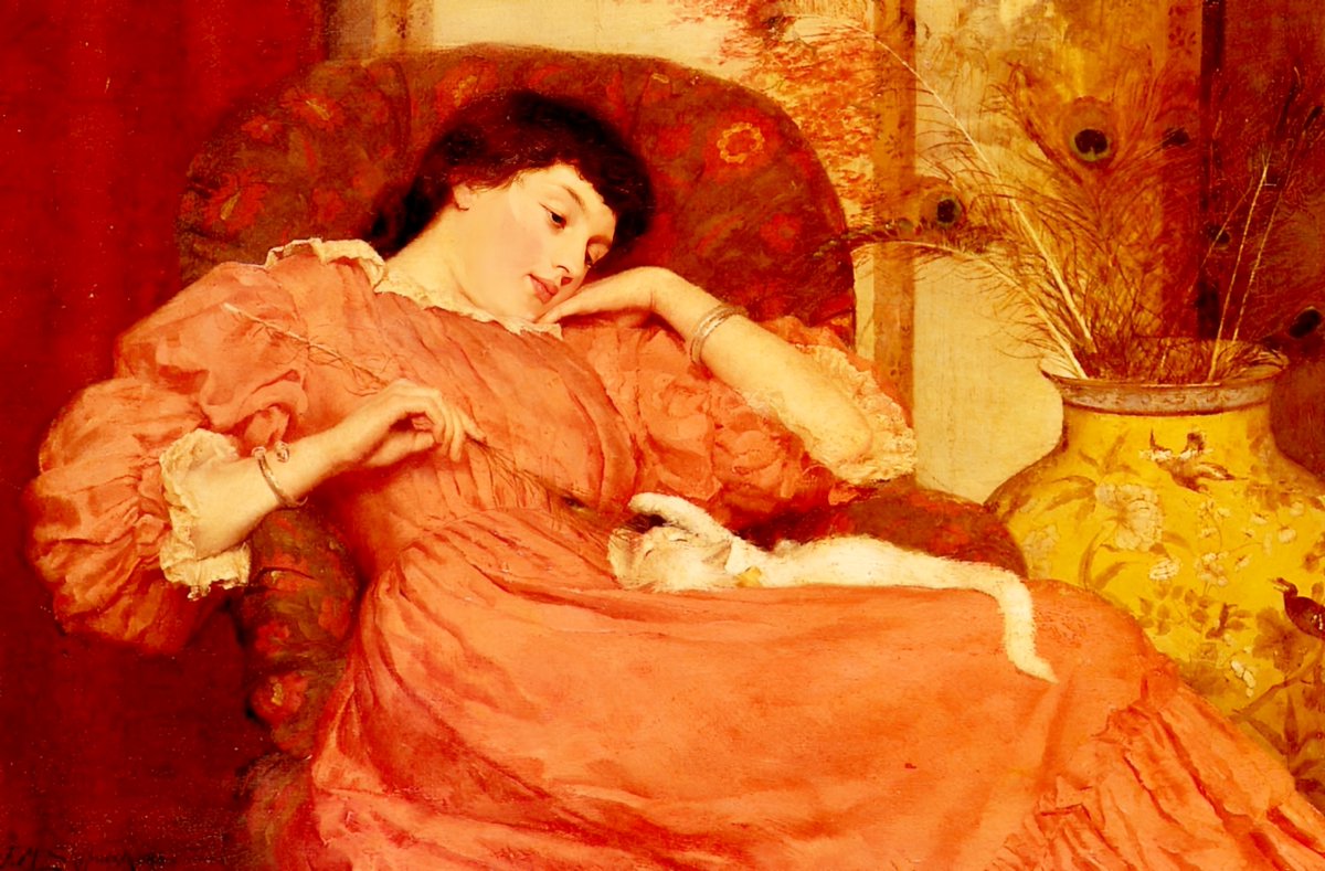 Jennan75256635's tweet photo. You appear to me not to have understood the nature of my mind...In plain English, I'm an indolent man. My whole Note is, Tomorrow &amp; tomorrow

📙Collected Letters; Vol-II, 1801s
🖊️S. Taylor Coleridge (English Poet)

🖼️Indolence, 1884
🎨F. Markham Skipworth (English Artist)

ᓚᘏᗢ https://t.co/bhaLUsyftR