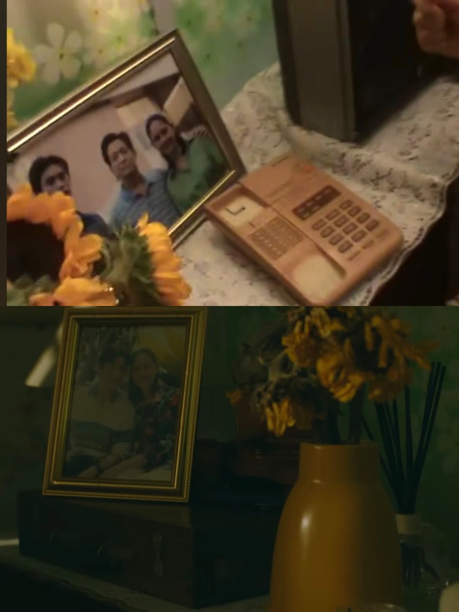 aydellch's tweet photo. "I prayed for my dad to stop hurting my mom. For my mom to stop crying"

BARTHTANRAK LOVE TRIAL
#TicketToHeavenEP5

The sunflower that withered after his mother went to prison,
In the first photo with his father, he wasn't smiling at all. But in the photos where he was only with his mother, you could see his bright, genuine smile

And then you realize... his mother was the only light in that house...