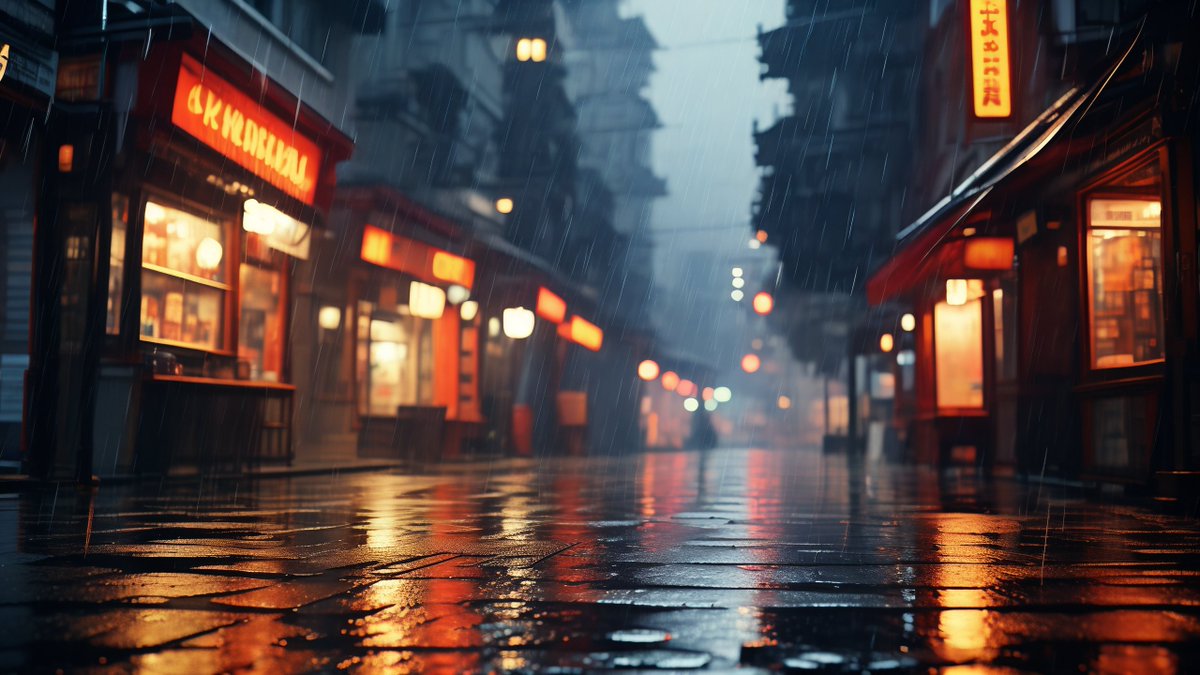 LaneiaSenter's tweet photo. [Rainy afternoon in the city, wandering the old lane—every puddle holds a tiny mirror of the sky, making the quiet streets feel full of little secrets.]， https://t.co/dupGc3ZcxS