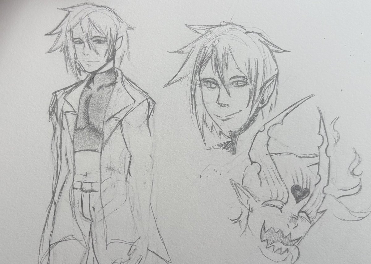 ZayneMesony's tweet photo. Haven’t sketched out anything in a minute. Kingdom Hearts on the brain and thinking about a Heartless Sebastian. https://t.co/9umoJDvQ3J