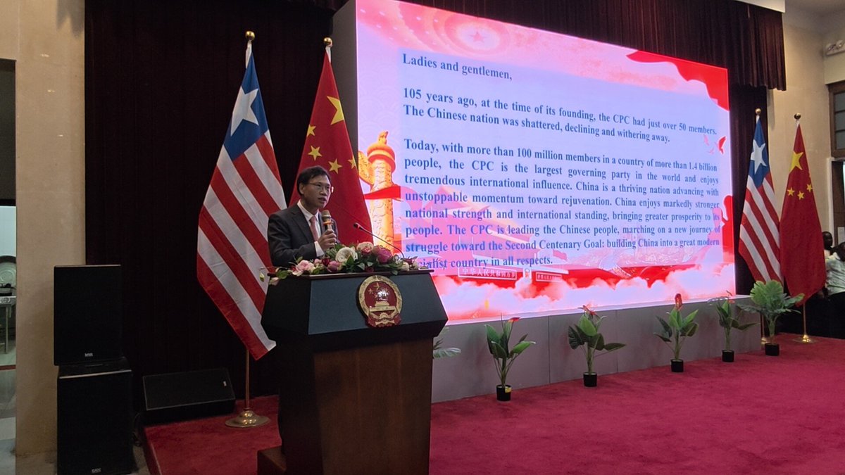 Chinese Embassy in Liberia tweet media