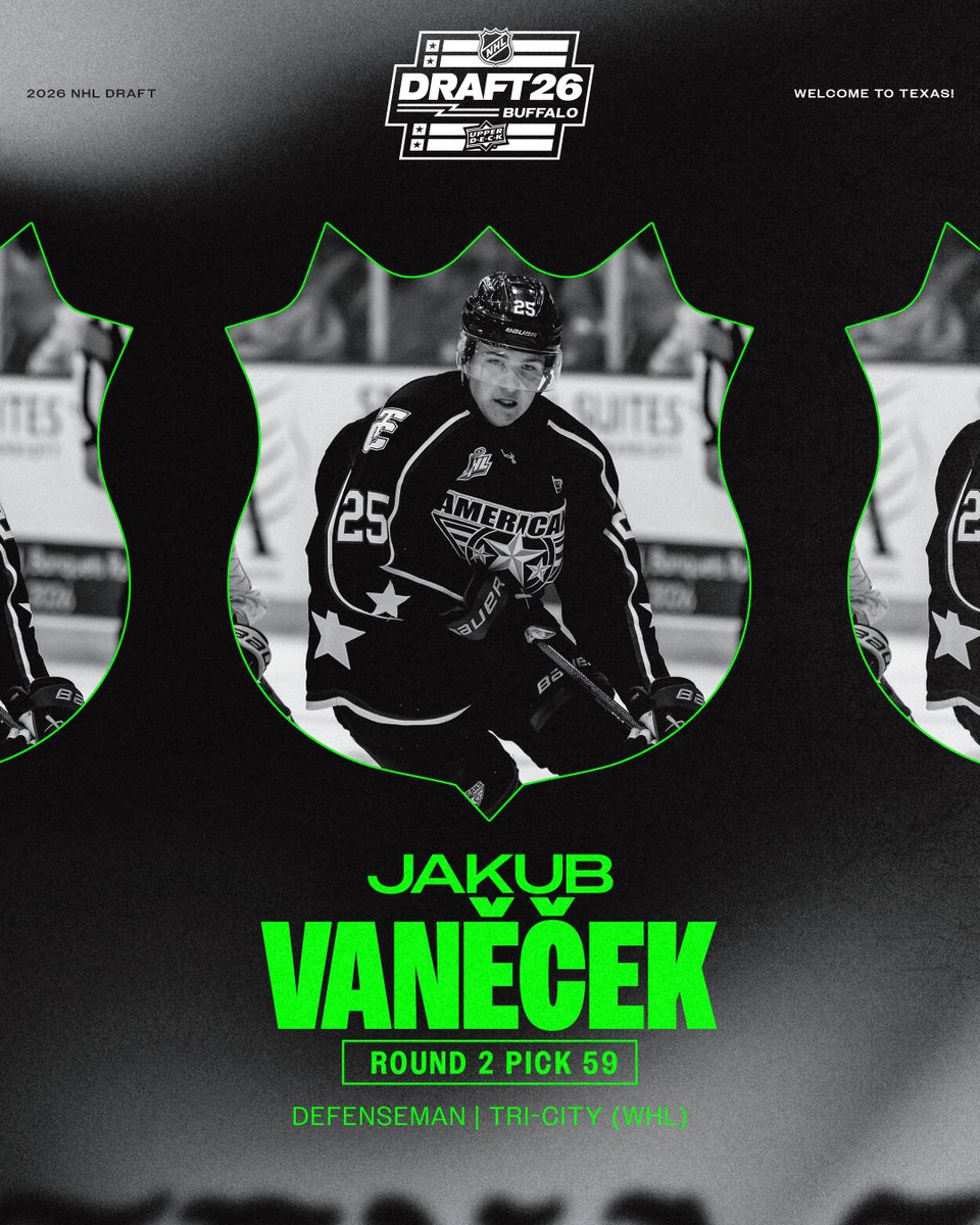 DallasStars's tweet photo. The future just got brighter ⭐

Welcome to Dallas, Jakub Vaněček! https://t.co/J7dEzp7eoO