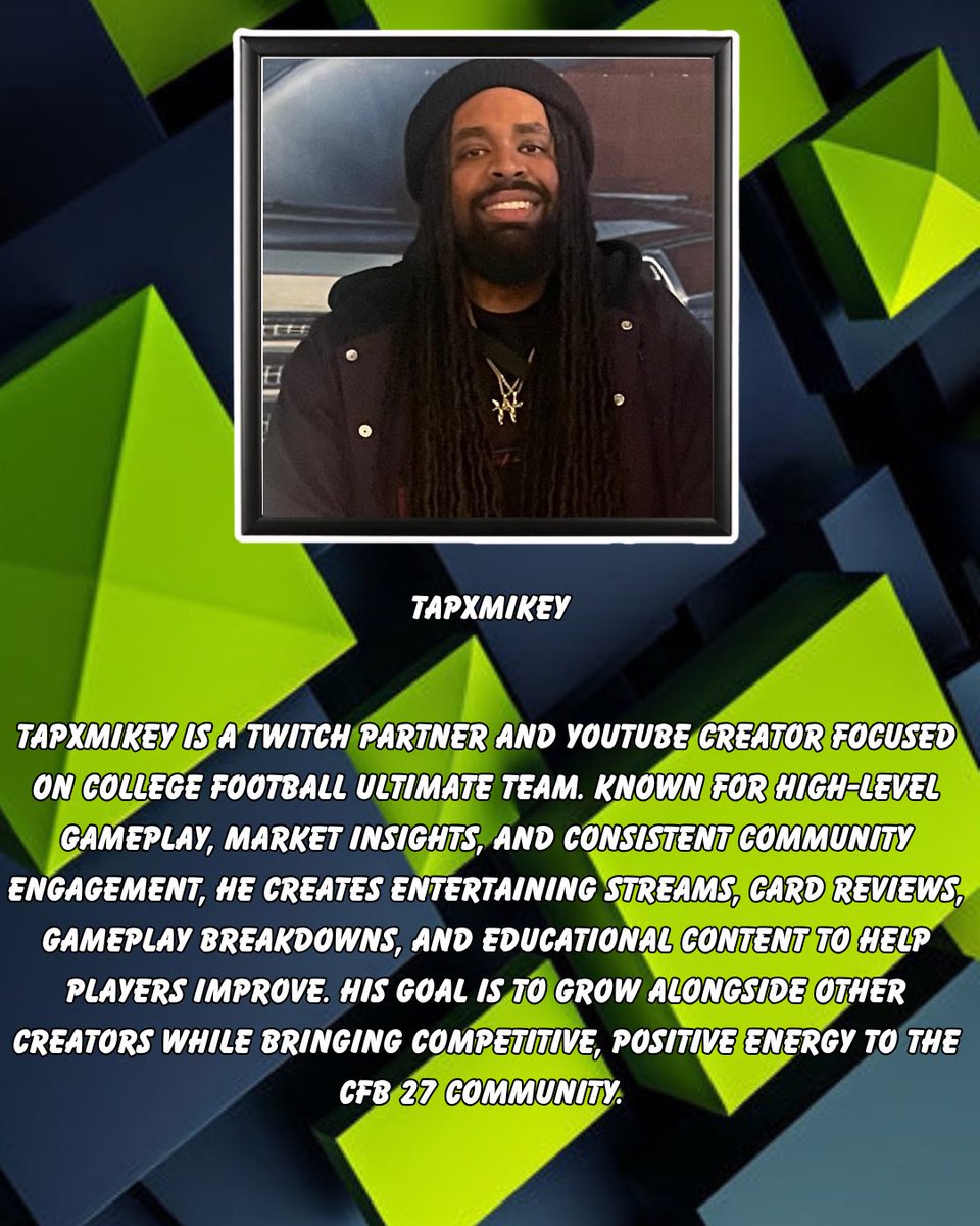 TapXMikey's tweet photo. 🚨Introducing Level Up Streaming Team 🚨

🔥 Meet the roster:
🎮 TapXMikey
🎮 TheRealTay614
🎮 PolkSosa
🎮 KJsBurner
🎮 WingStackk
🎮 TcCujo
🎮 BronHairline
🎮 Bray1k
🎮 ItsRGS
🎮 MongyGetDough
🎮 NextDeshawnn
🎮 HightowerDior

CFB 27 is about to LEVEL UP 📈

The Streaming Team squad is officially assembled. This isn't just another streaming team... it's a crew built to push the CFB 27 community forward with elite gameplay, entertainment, competition, and knowledge. Level Up Stream team will be your one stop shop for CFB content throught the year!