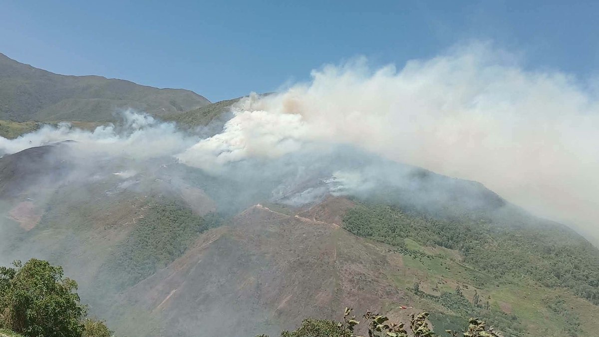 RadNalCo's tweet photo. #MiPaís | 🚨 Campesinos de la Serranía del Perijá reportan a esta hora a Radio Nacional de Colombia un incendio forestal en la parte alta del municipio de La Paz, en el corregimiento de San José de Oriente.

La emergencia se registra en la vereda Altos del Perijá, donde los fuertes vientos y las altas temperaturas han favorecido la rápida propagación de las llamas.

🌳 Las familias campesinas hacen un llamado urgente a los organismos de socorro para que atiendan la emergencia y eviten que el incendio continúe extendiéndose y genere mayores afectaciones.