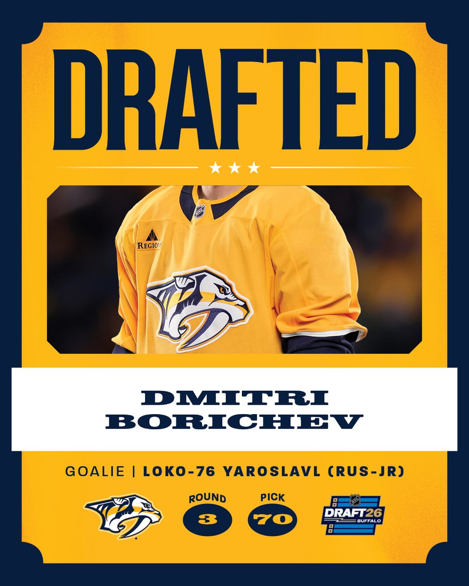 PredsNHL's tweet photo. Got our goalie 👊

Welcome to Smashville, Dmitri! https://t.co/9D2Vp02vav