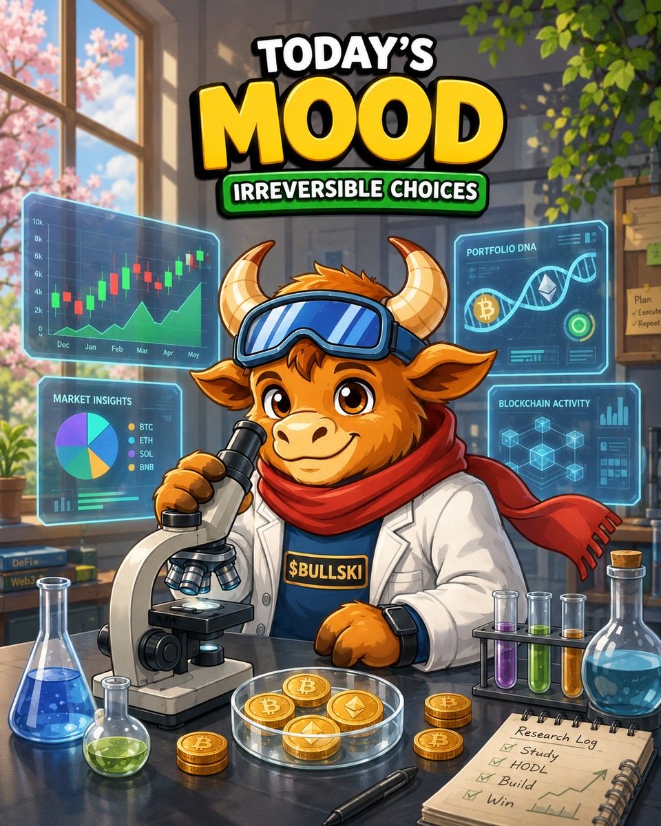 bullskicoin's tweet photo. The lab is open. 🧪
Ideas are tested.
Conviction is earned.
The future is built one decision at a time. 🚀

BULLISH BY DEFAULT. 🐂

#Bullski #BULLSKI #BullishByDefault #Memecoin #Crypto #Presale #BullMarket #Community https://t.co/9CLYr2pCn8