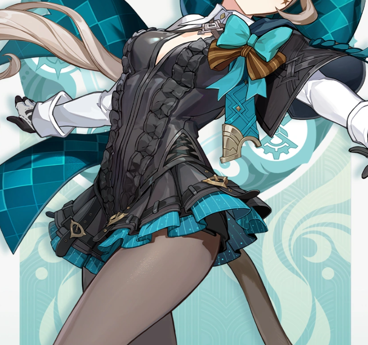 MeiruMoon's tweet photo. Algo interesante es que hicieron que Lyney sea quien enseñara mas piel que Lynette aunque ella es la asistente que tiene como rol ayudar con los trucos de magia y ser la distracción o atractivo visual para el público pero diseñaron a Lyney mas atractivo de manera intencional https://t.co/8f2AVvxIF6