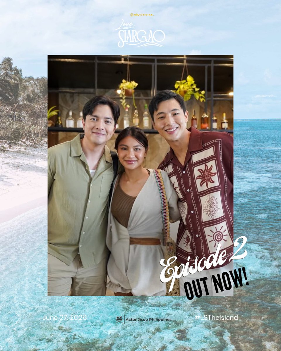 actor_jisooph's tweet photo. Episode 2 is here! 💛🌊

Guess who will cross paths again? Don’t miss it on Viu!

#LSTheIsland #LoveSiargao #ViuOriginal #KimJiSoo https://t.co/xXoGr335X1
