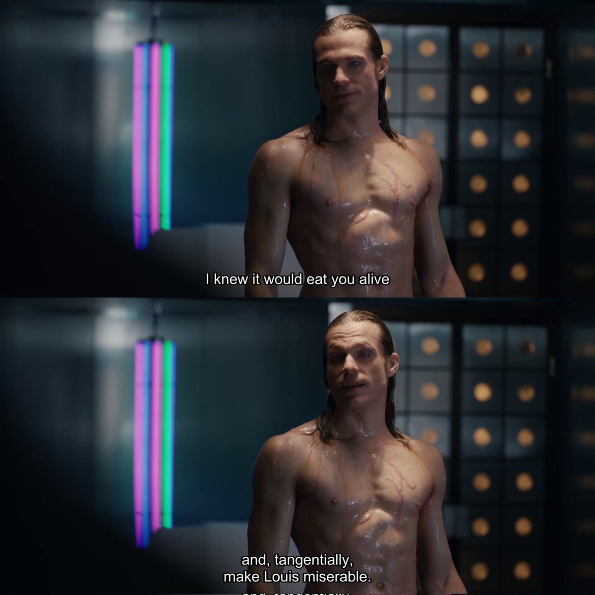 S0NDER1NG's tweet photo. #tvlspoilers everyone wants to talk about unreliability this season but the truth is that the narrative is very directly not allowing lestat to lie. we saw the reckoning come quick last ep, and here as well, we already have direct proof this is very much not what was happening. https://t.co/TskLazXRL3