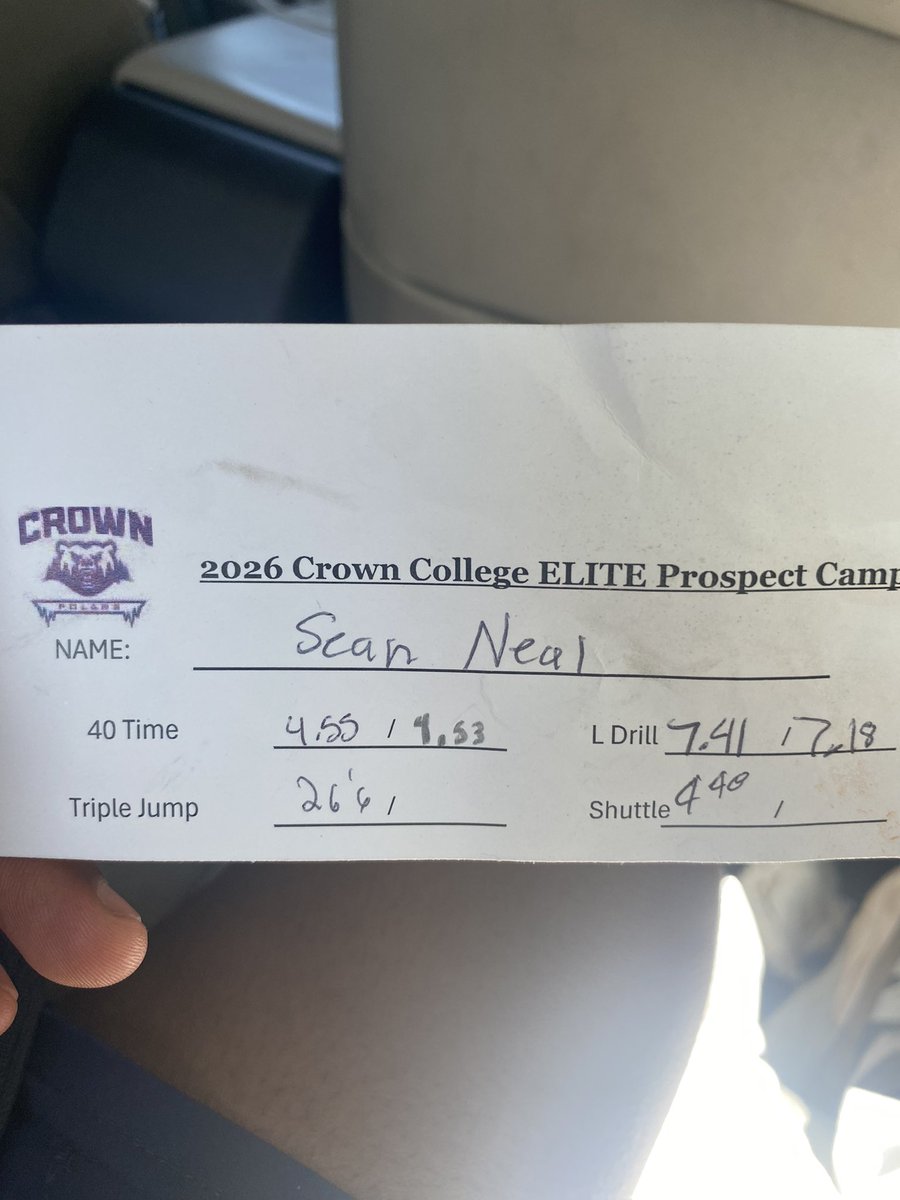 sean_devoted's tweet photo. After an Amazing camp I’m blessed to receive my first offer from Crown College!
@CoachLButler @RecruitGeorgia @coachtommylewis @CoachKstew @NEGARecruits @Jacaricarterr @DonteWilliams03 @coachmorrison58 @NwGaFootball @SoutheastElite_ https://t.co/XLPGhznrS9