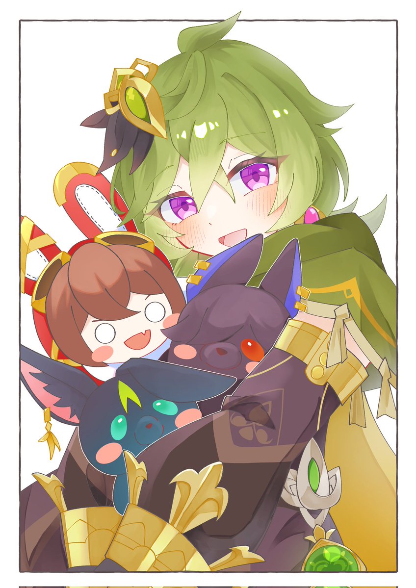 shisou_punch's tweet photo. 💚🧸💜 https://t.co/WFXC0fesfB