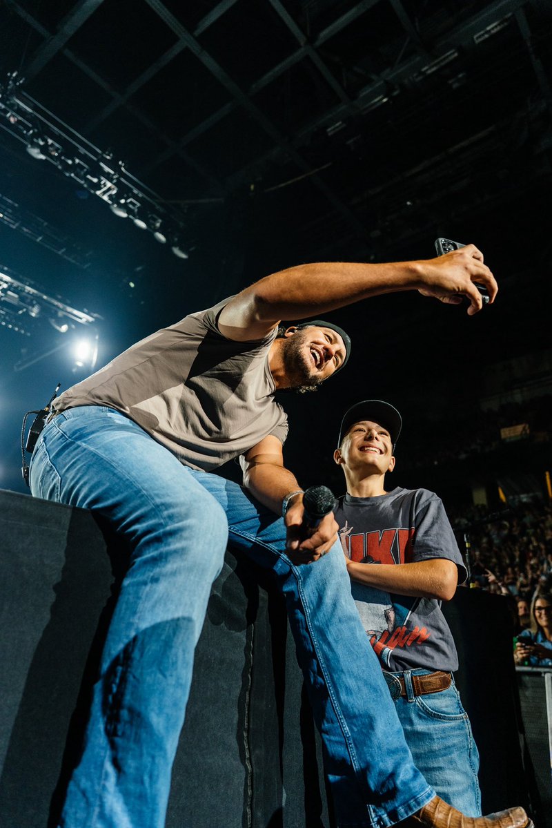 lukebryan's tweet photo. Word on the street is y’all are getting louder and louder each night. Let’s keep having a blast https://t.co/2WsM8He5Np