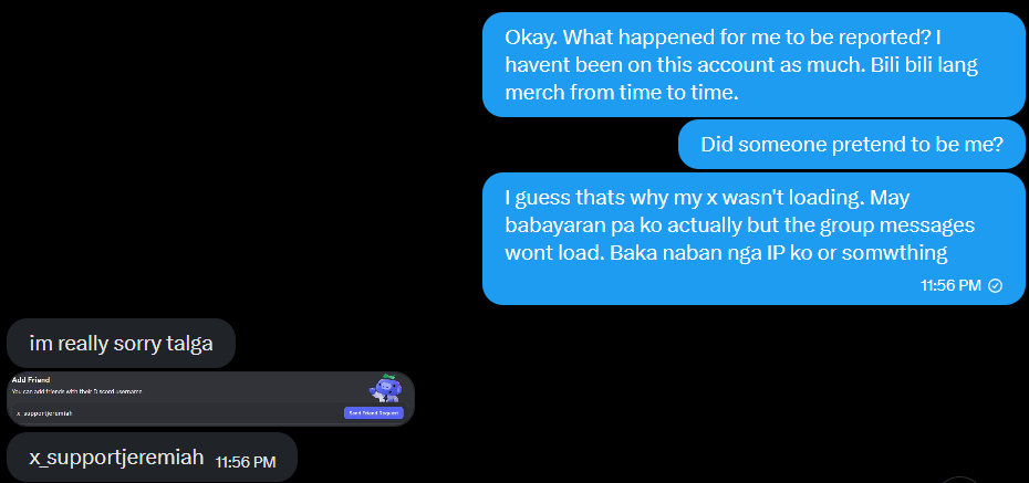 rstarisk's tweet photo. p4y an "appeal" fee via crypto or bank, which then will get you hacked.

Good thing I've always been a skeptic. 

Ingat kayo sa mga randos na magmemessage sa inyo. Check first if THEY might be the ones h4cked. 

Continuation of the conversation below. https://t.co/Jp8WYRF8f5