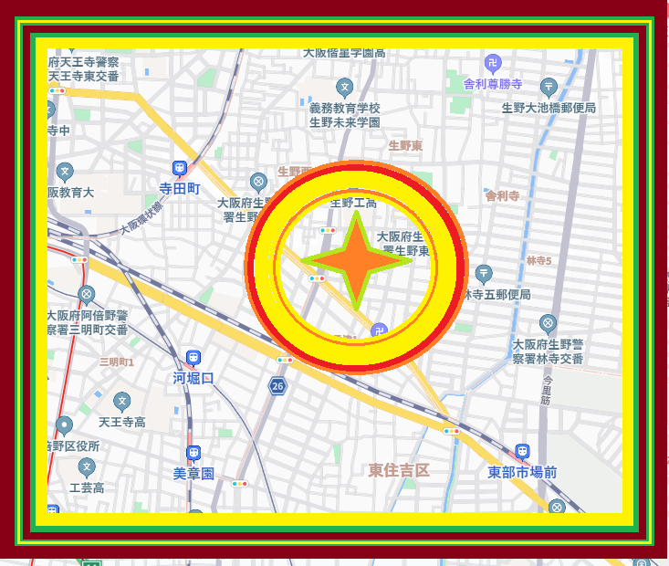 KenEliteNetwork's tweet photo. 【アパート用地、老健施設等向きの事業用地】

🧙‍♂️業者向き、プロ向きの案件🏈

▶️生野区、駅徒歩約10分
▶️有効約250坪、接道は42条2項
▶️「近商80%，300%，準防火」＆「 一住80%，300%，準防火」にまたがる
▶️坪120万円

#水面下 #パワービルダー #サービス付き高齢者向け住宅 #民泊 #���護施設 https://t.co/dNetH3tupn