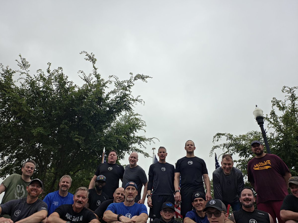 MattFerg1111's tweet photo. It was a great morning at the Oracle. Banana Split &amp; I were honored to accept the flags from Papa Smurf &amp; Sweat Lodge. Tons of old friends &amp; some new faces came out.

Welcome to the brotherhood, Hot Lips &amp; Dr. Sandman.

See you at the 1776 on Sat!

@F3Omaha 
@F3TheOracle https://t.co/4JdnoEPDBC