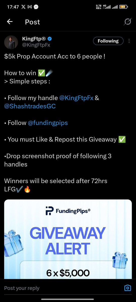 Mirelty_'s tweet photo. @KingFtpFx @ShashtradesGC @fundingpips https://t.co/SI4arpbmvO