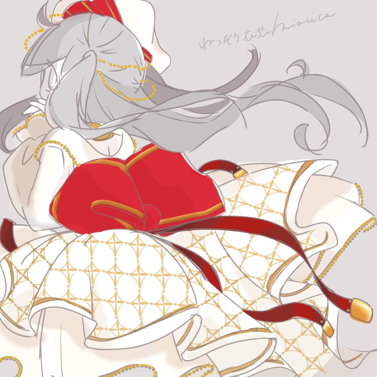 fai_MercSt's tweet photo. 捏造衣装で背中側を描くという…ミスティカのクリスマスカラー衣装あったらなぁと思ってたんだ https://t.co/1rN4q5kAzU
