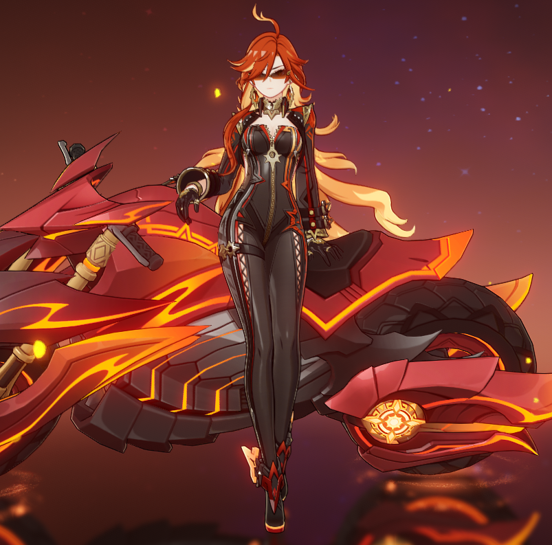 violetshiftz's tweet photo. noticing how ppl r complaining that snezhnaya is too cold to have skin showing but never once did they mention that natlan would be way too fucking hot for mavuika to be wearing skin-tight leather... makes u wonder if its really abt realism or not 👀 https://t.co/eyNWcgEC6B